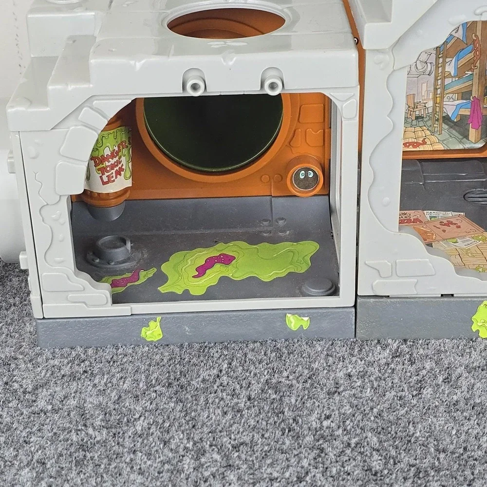 VTG 1989 TMNT Mutant Ninja Turtles Playmates Sewer Lair Playset Near Complete S